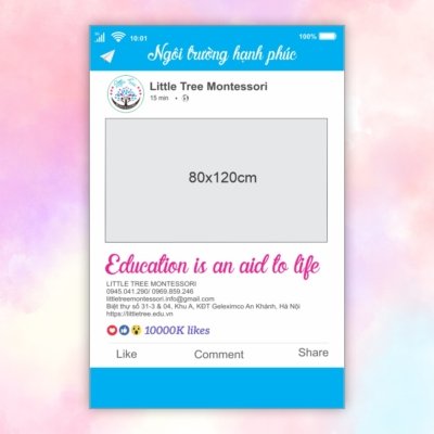 Khung chụp hình Trường Mầm non