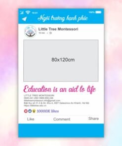 Khung chụp hình Trường Mầm non