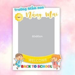 Khung chụp hình Trường Mầm non Nắng Mai