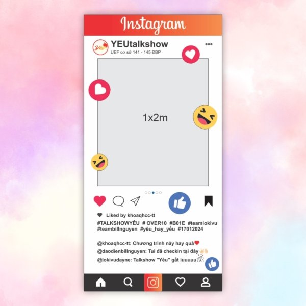Khung chụp ảnh instagram