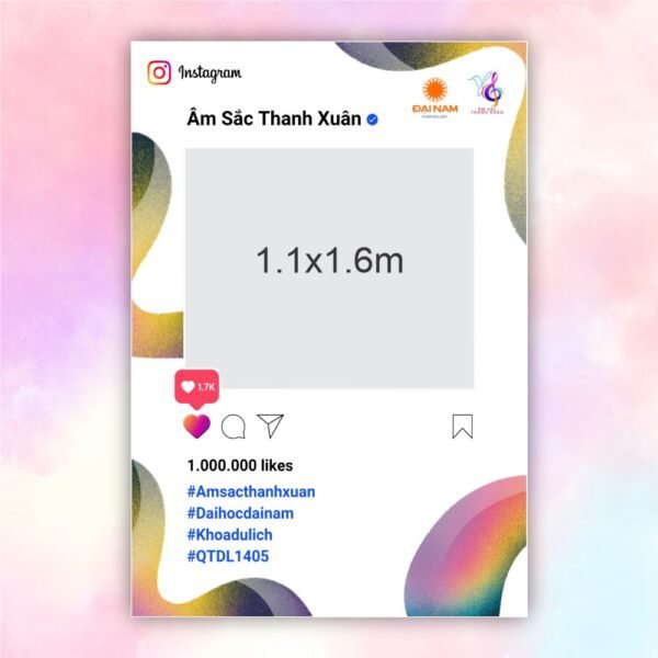 Khung instagram âm sắc thanh xuân