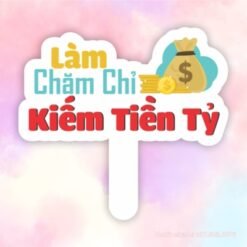 Hashag cầm tay Làm chăm chỉ kiếm tiền tỷ