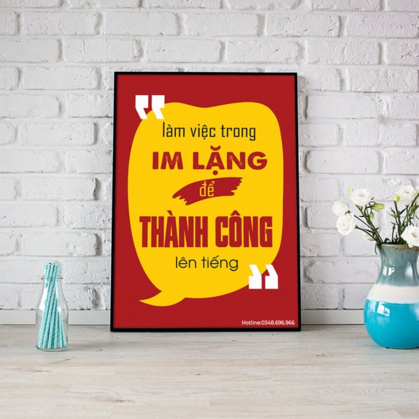 Làm việc trong im lặng để thành công lên tiếng