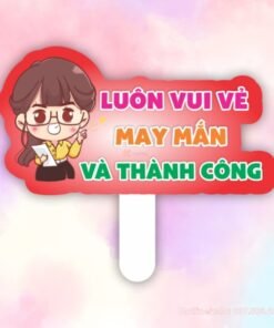 Hashtag cầm tay Luôn vui vẻ, may mắn và thành công