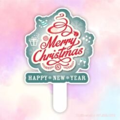 Hashtag cầm tay merry christmas and happy new year