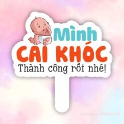 Hashtag mình cai khóc thành công rồi nhé