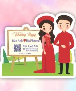 Bảng QR cô dâu chú rể