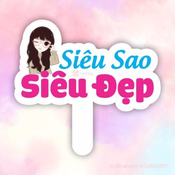 Hashtag cầm tay Siêu Sao Siêu Đẹp
