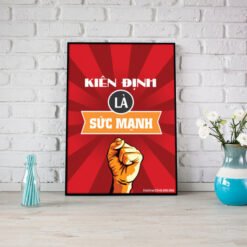 Tranh động lực Kiên định là sức mạnh