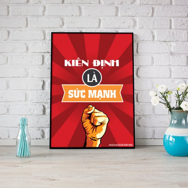 Tranh động lực Kiên định là sức mạnh