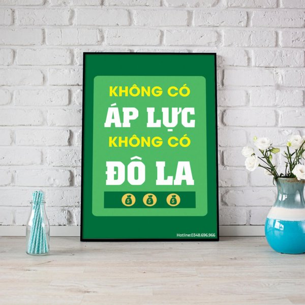 Tranh văn phòng không có áp lực không có đô la