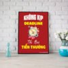 Tranh văn phòng không kịp deadline thì bai tiền thưởng