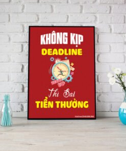 Tranh văn phòng không kịp deadline thì bai tiền thưởng