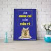 Tranh văn phòng làm chăm chỉ kiếm tiền tỷ
