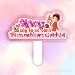 Hashtag xuân sang cây lá có cành, thì cho em hỏi anh có ai chưa