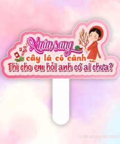Hashtag xuân sang cây lá có cành, thì cho em hỏi anh có ai chưa