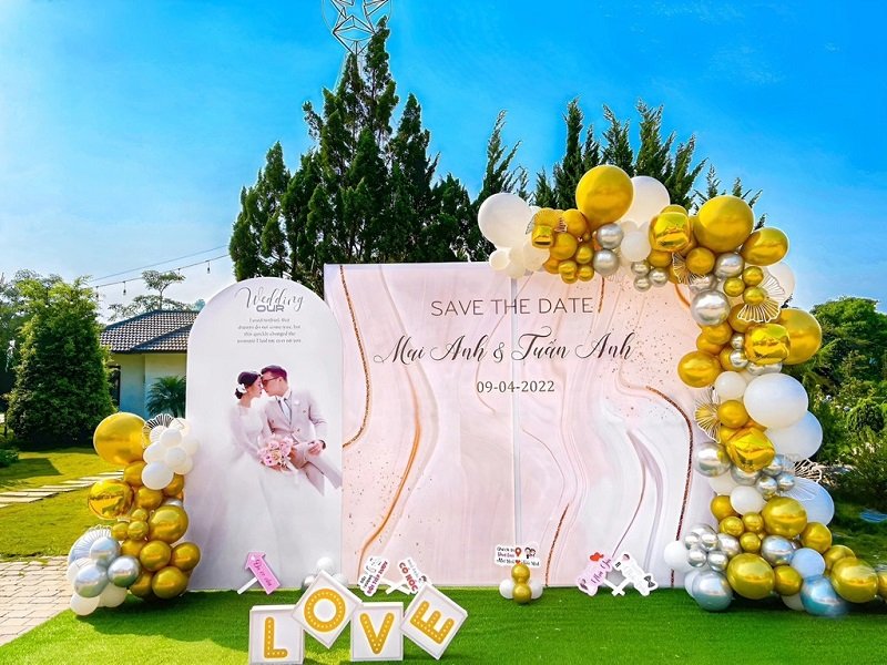 Backdrop đám cưới