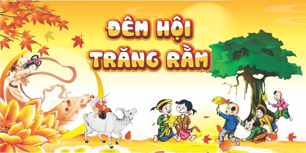 Backdrop đêm hội trăng rằm (mẫu tt011)