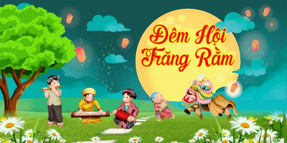 Backdrop đêm hội trăng rằm mẫu tt023
