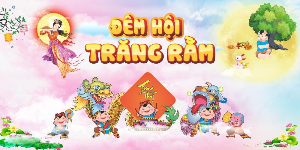 Backdrop đêm hội trăng rằm mẫu tt027