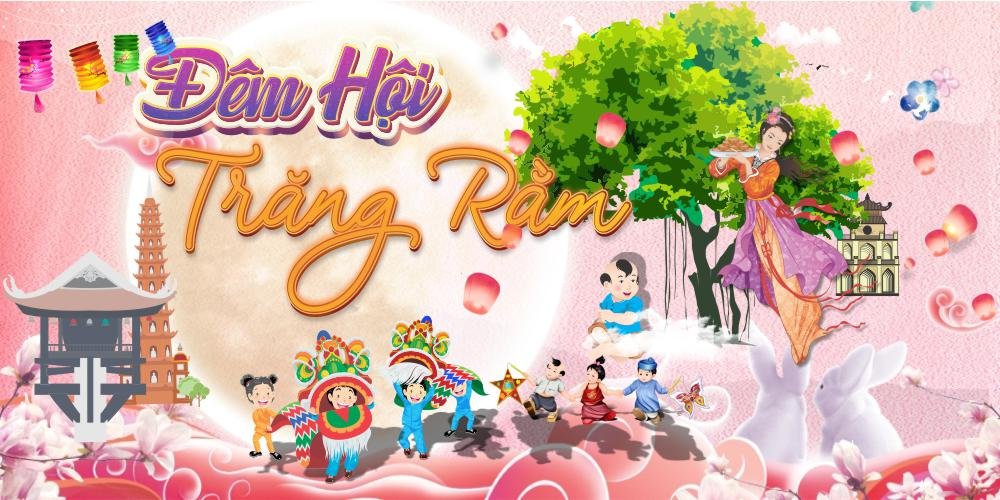 Backdrop đêm hội trăng rằm mẫu tt033
