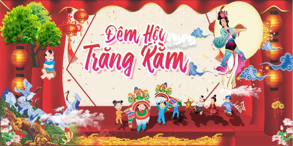 Backdrop đêm hội trăng rằm mẫu tt034