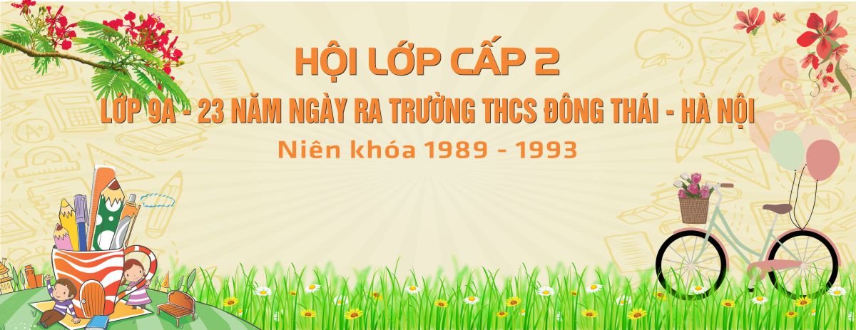 Backdrop hội lớp cấp 2