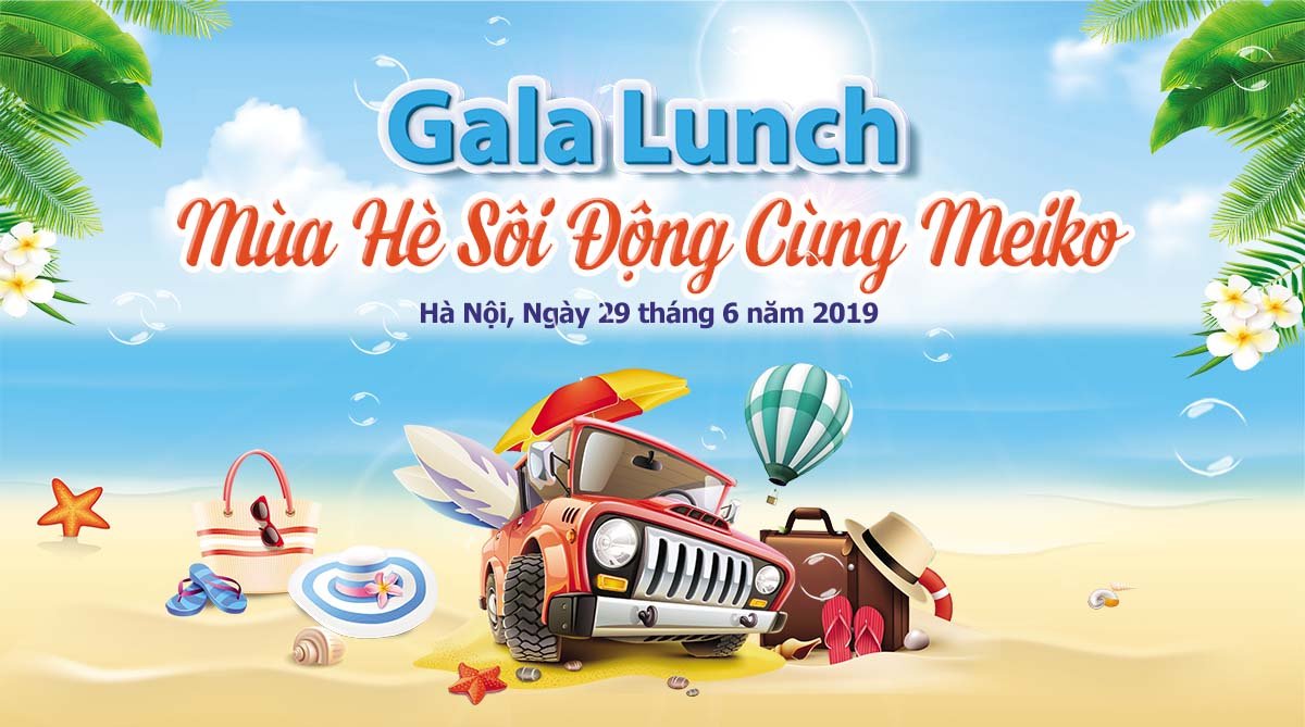 Backdrop team building mùa hè sôi động