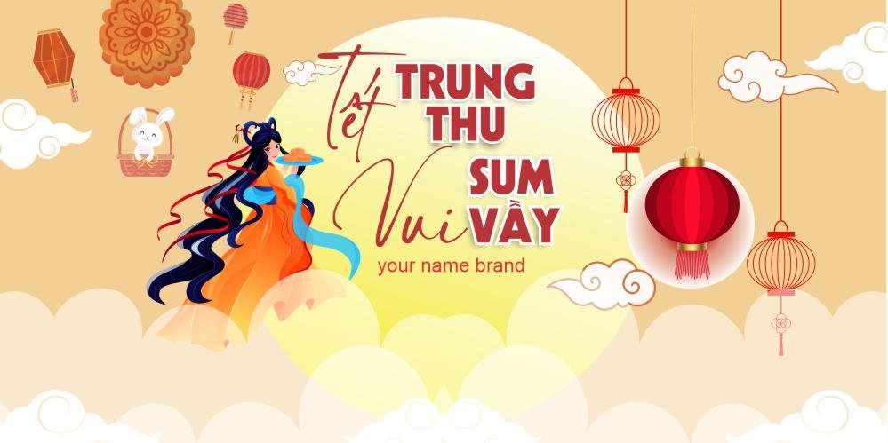 Backdrop tết trung thu sum vầy (mẫu tt001)