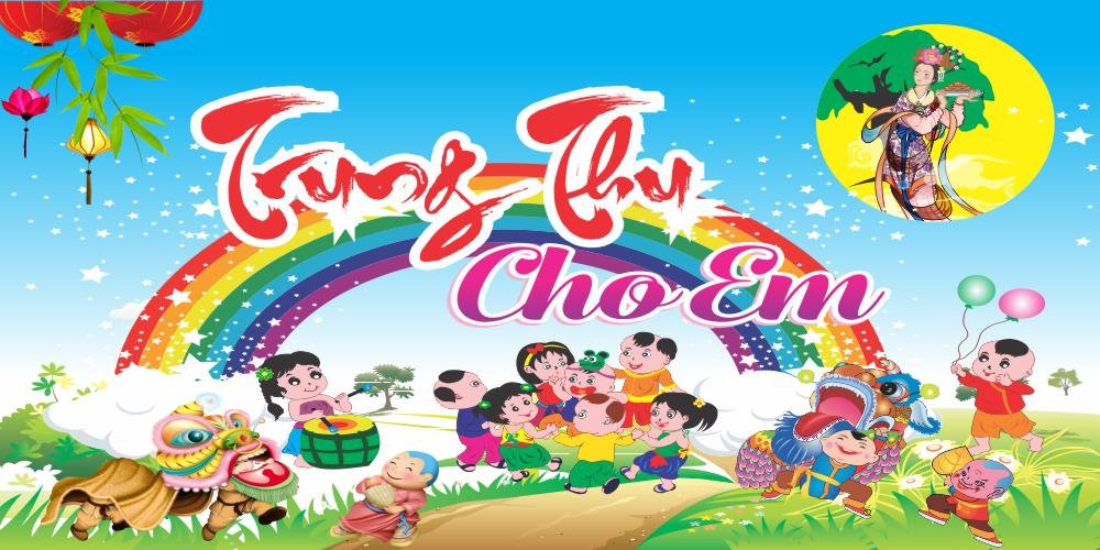 Backdrop trung thu cho em mẫu tt043