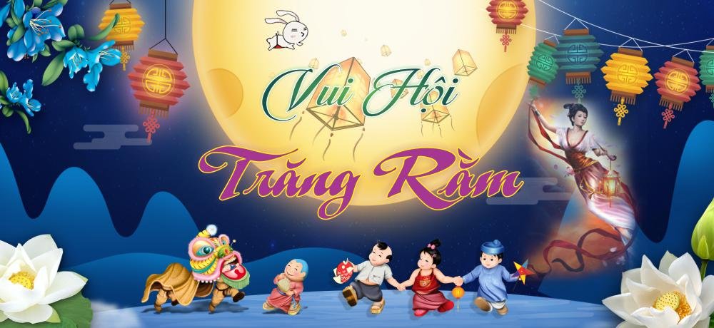 Backdrop vui hội trăng rằm mẫu tt037
