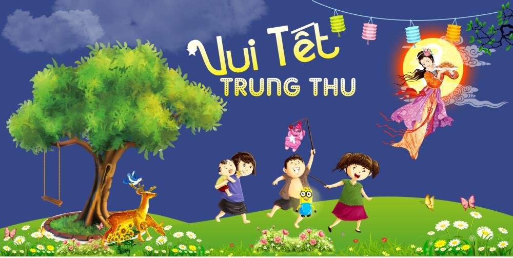 Backdrop vui tết trung thu (mẫu tt006)