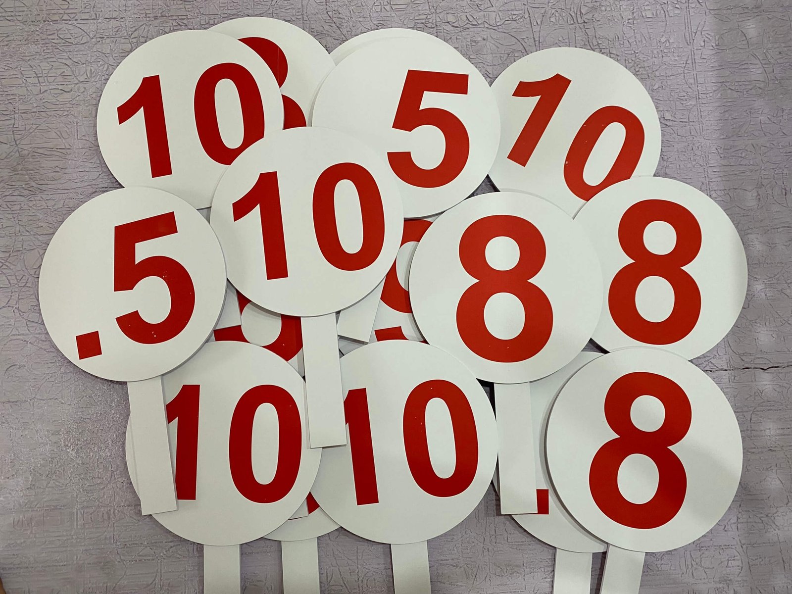 Bảng chấm điểm cầm tay chất liệu Formex