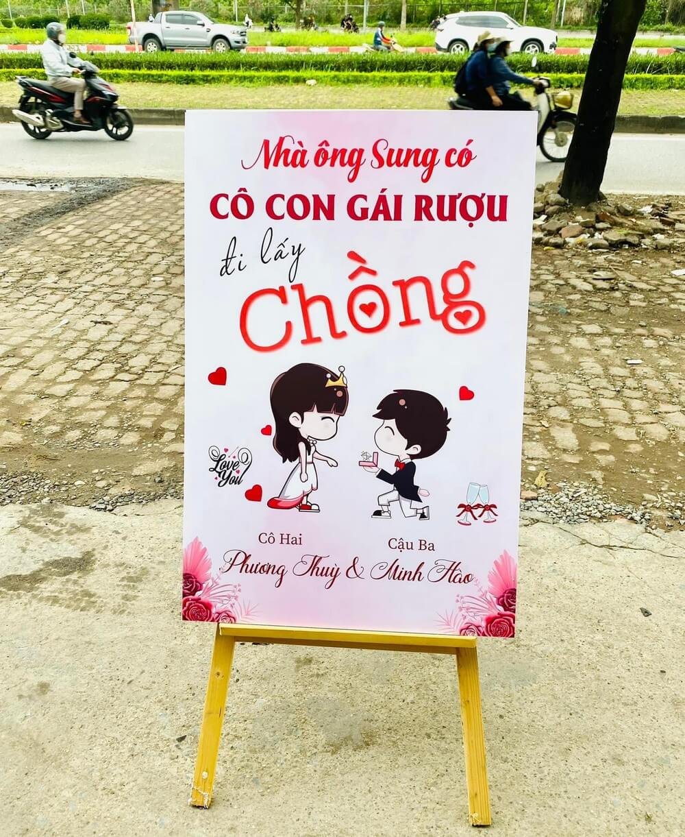 Bảng tên đám cưới