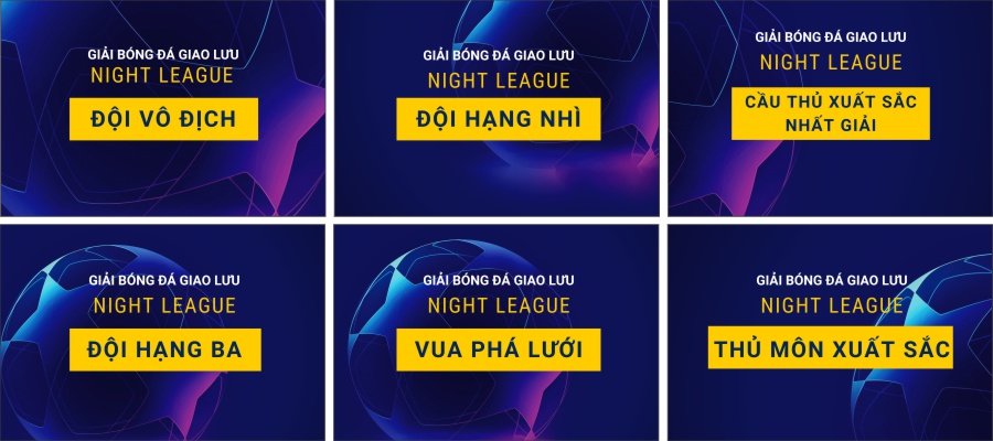 Bảng trao giải cho đội bóng