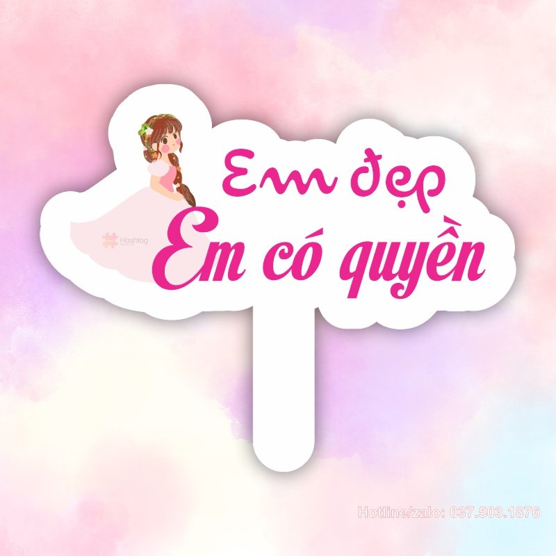 Hashtag em đẹp em có quyền