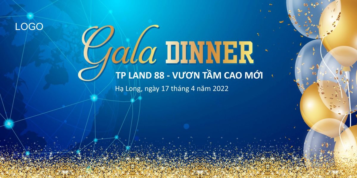 Backdrop gala dinner