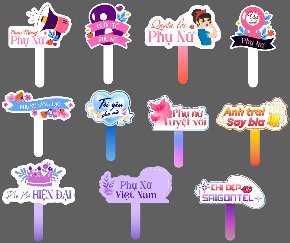 Hashtag cầm tay 8/3