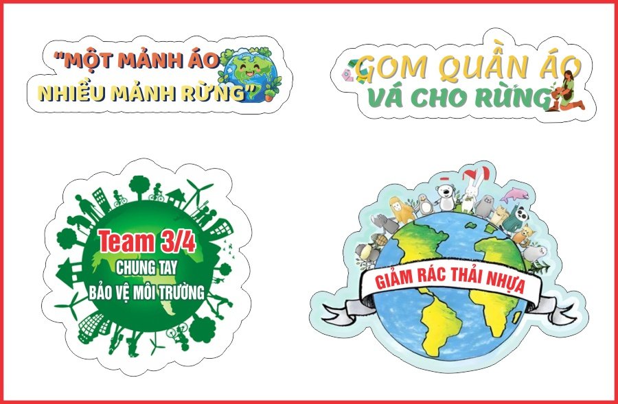 Hashtag cầm tay bảo vệ môi trường