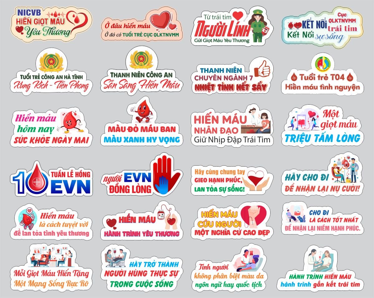 Hashtag cầm tay hiến máu nhân đạo