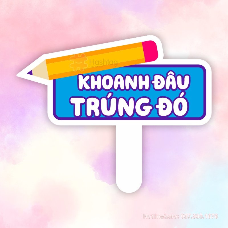 Hashtag cầm tay Khoanh đâu trúng đó