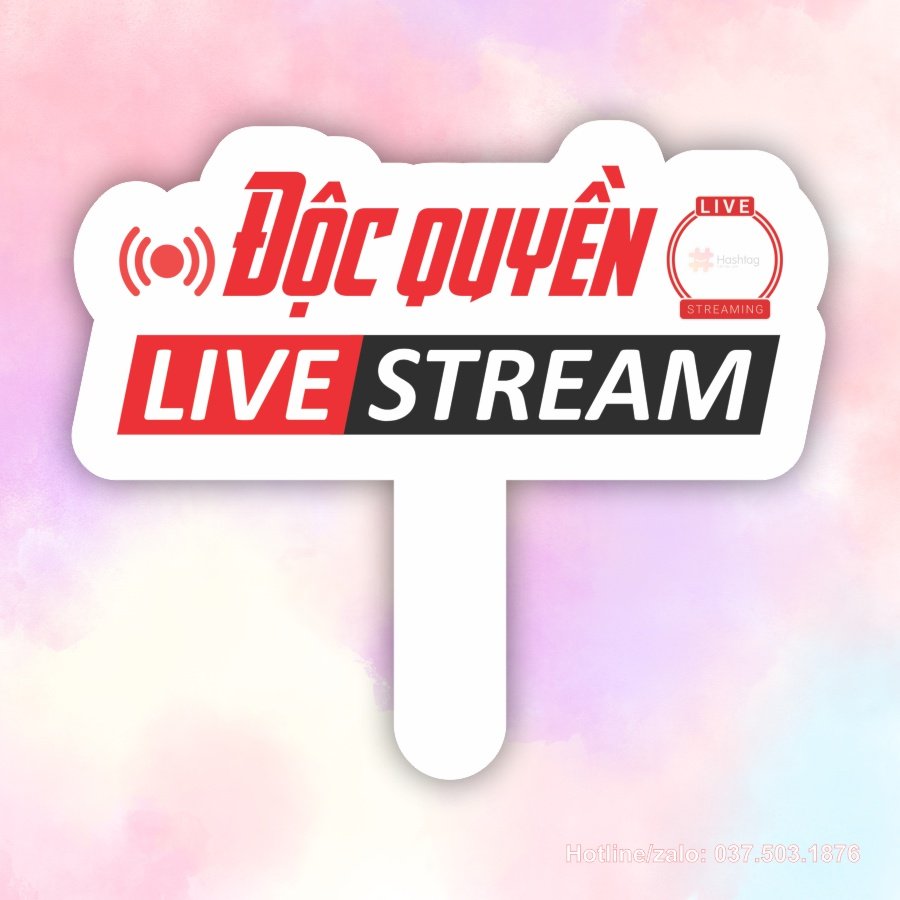 Hashtag độc quyền live stream