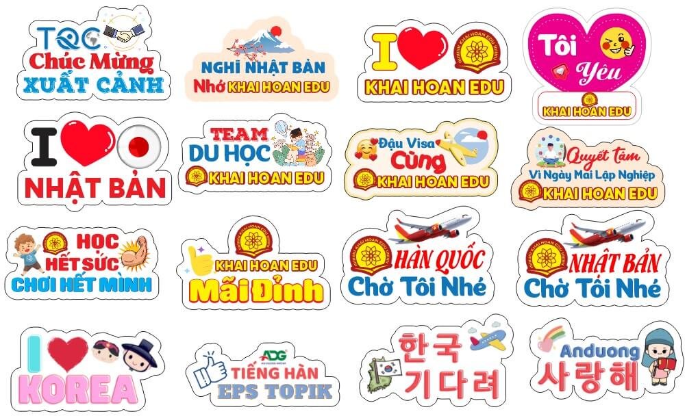 hashtag du hoc han quoc - xuonginhashtag.com