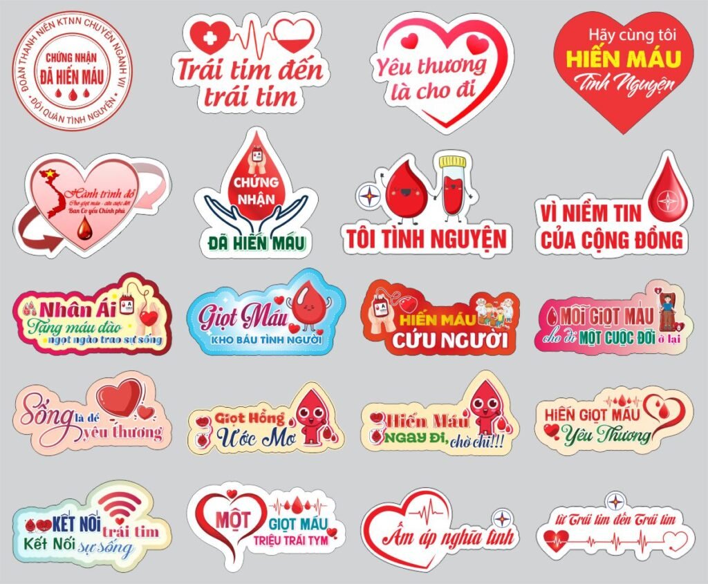 Hashtag hiến máu nhân đạo