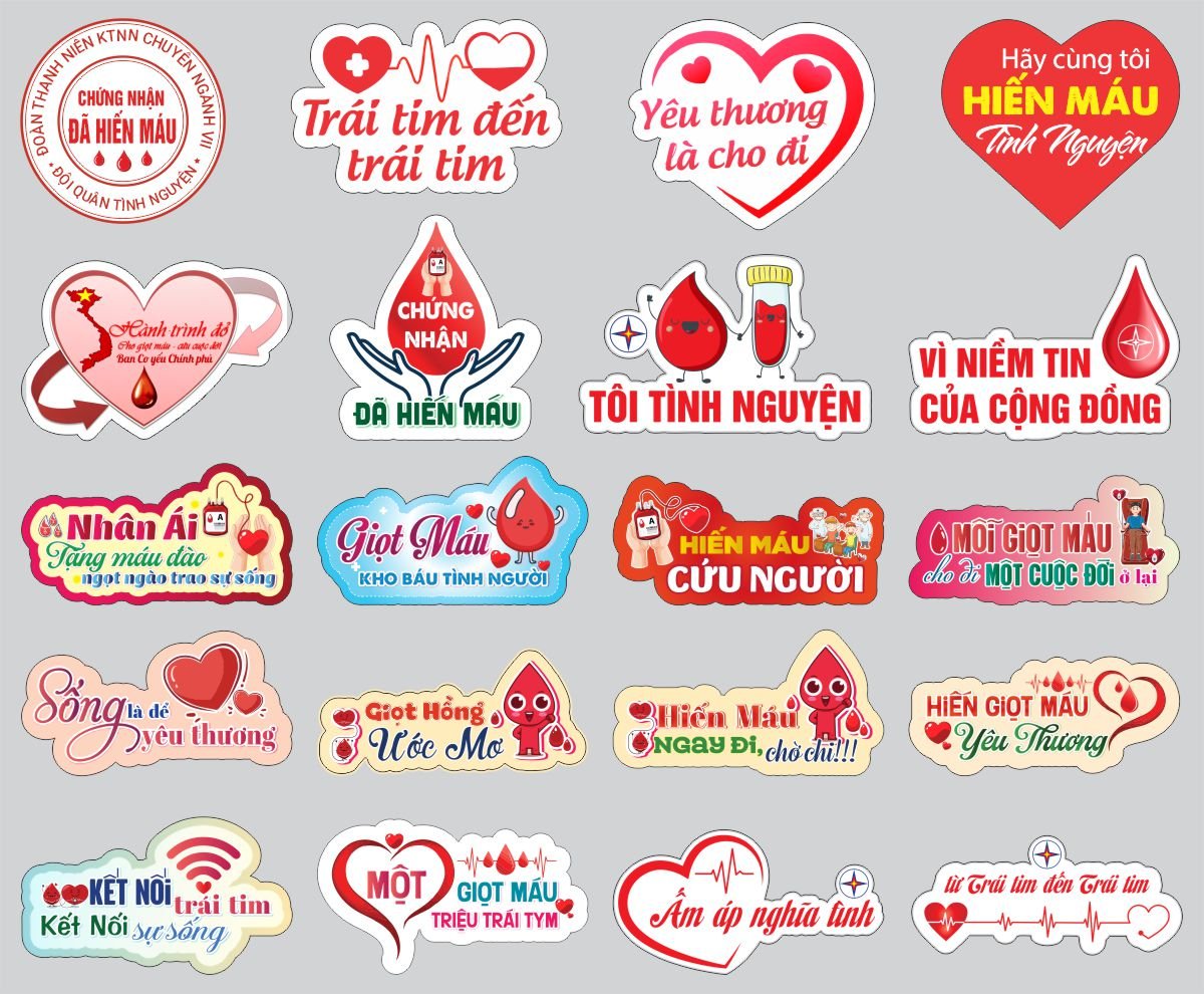 Hashtag hiến máu nhân đạo