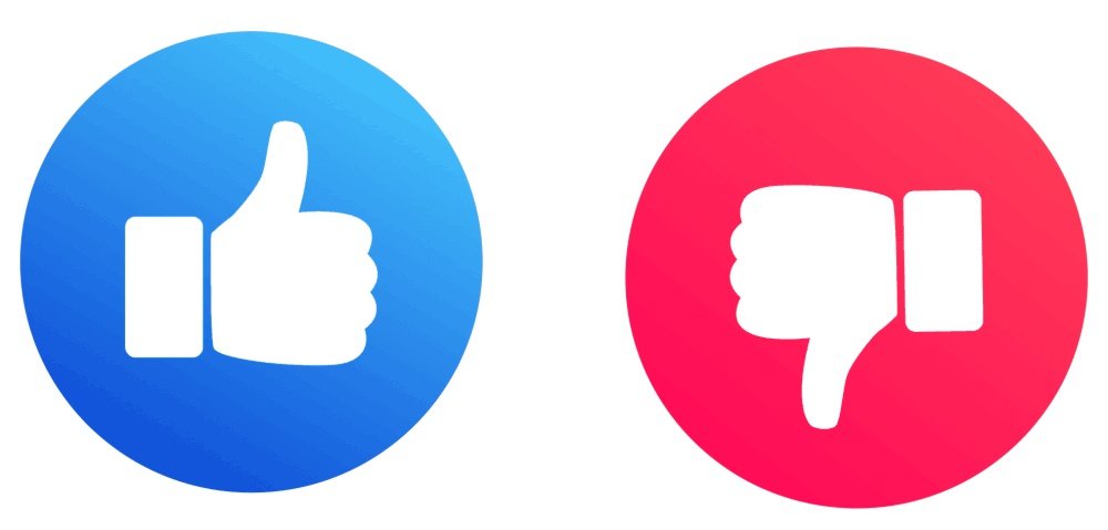 Hashtag Icon Like Dislike