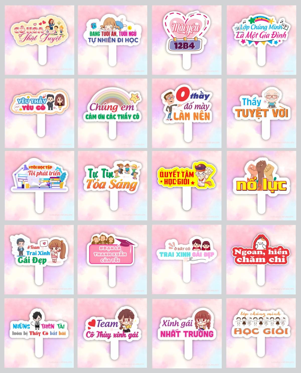 Hashtag khai giảng cho học sinh trung học phổ thông, cấp 3