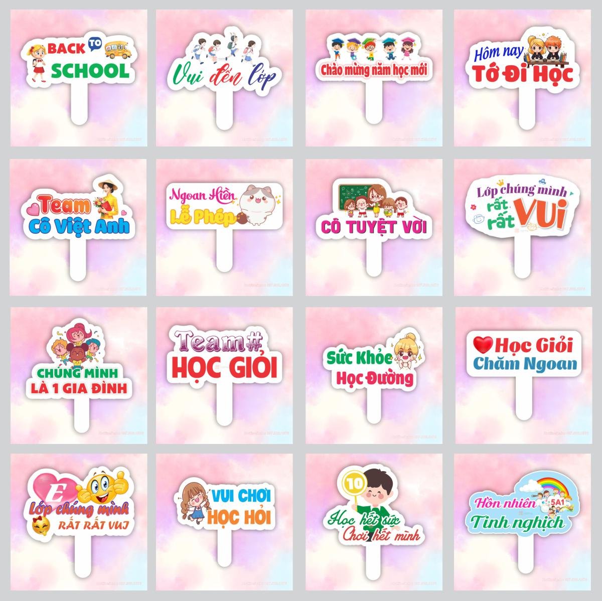 Hashtag khai giảng cho học sinh tiểu học