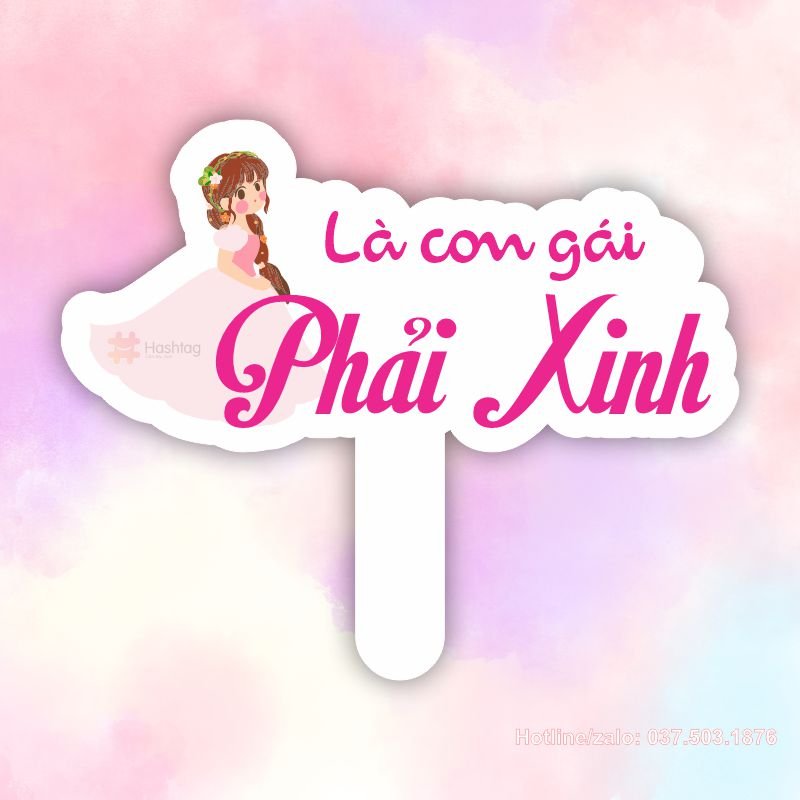 Hashtag là con gái phải xinh