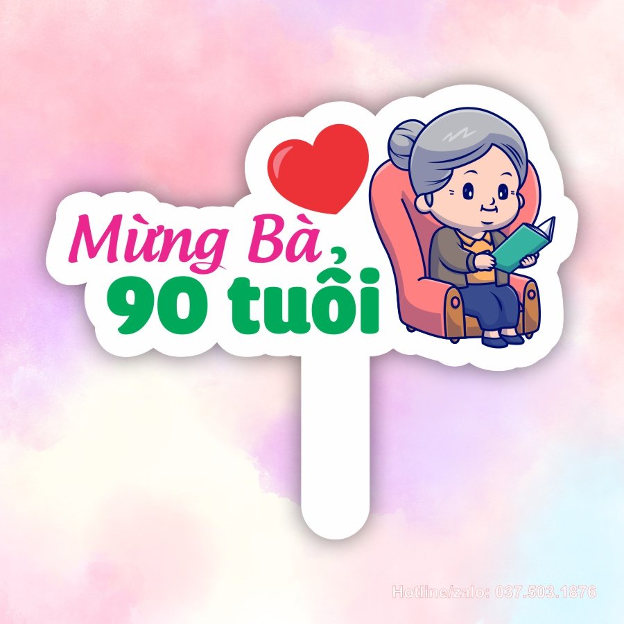 Hashtag mừng bà 90 tuổi